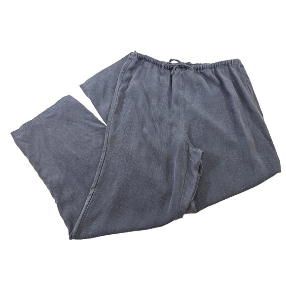 ALK Women's M Soft Surroundings Stretch Waist Wide Leg Lightweight Pants Slacks - Picture 1 of 7